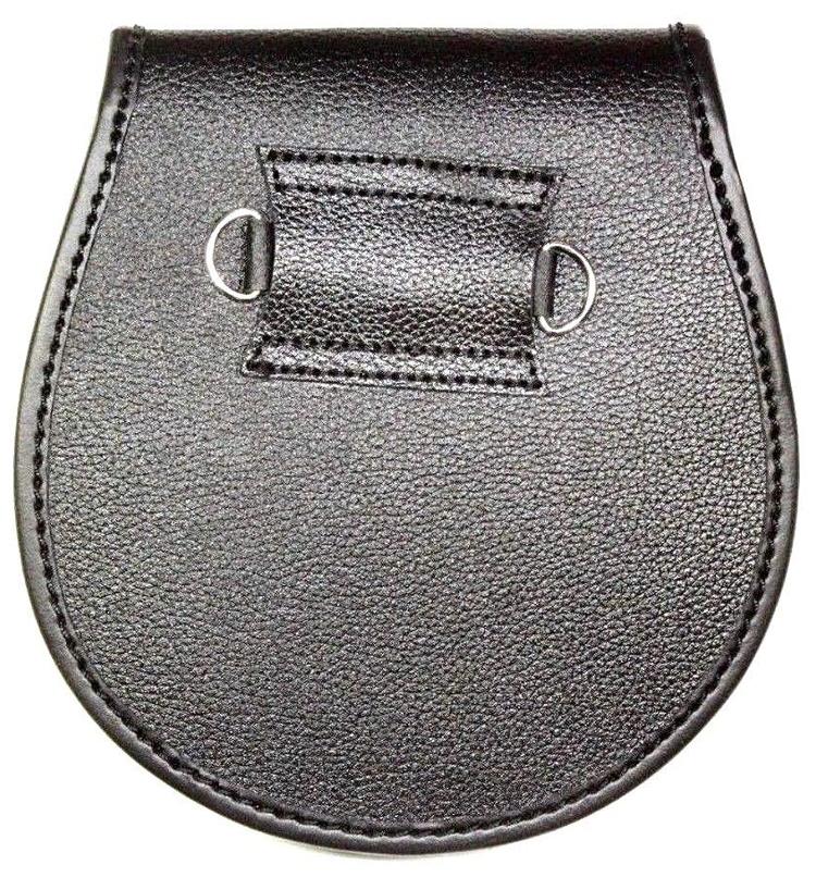 FULL DRESS KILT SPORRAN GREY FUR LION BADGE ON THE FLAP, 3 TASSELS 012